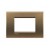 Placa ornament 3 module metal Bronz Bticino Living Light